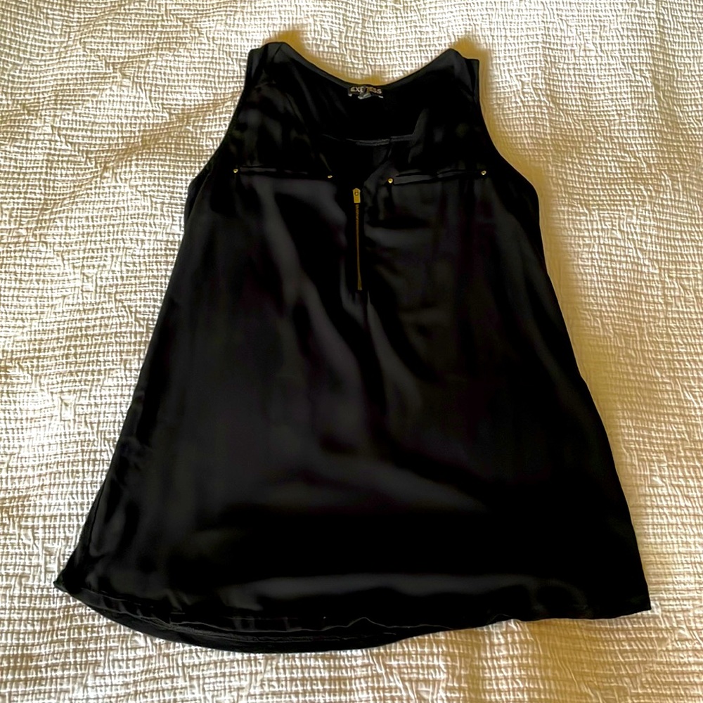 Gently worn Express mixed media tank